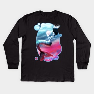 Mermaid Kids Long Sleeve T-Shirt